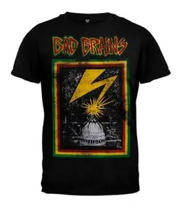 Bad Brains Album Capitol Black Mens T-shirt Officially Licensed