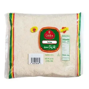 GOLDEN Farina | 32 oz (2 lbs) Packet | All-Natural Wheat Cereal Grain | Smooth Breakfast Cereal, Baking Ingredient, Versatile Pantry Staple | Fine Ground Wheat Porridge