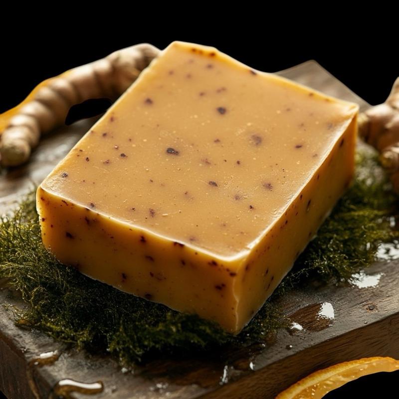 Pursuit By Brittany Ashley Turmeric, Kojic Acid and Seamoss Facial SkincareDark Spot Remover 5lb Soap Loaf Acne Brightening Discoloration Gentle