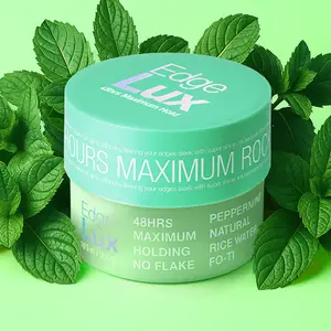 Lux Collection Edge Lux 48 Hour Maximum Hold Edge Tamer Peppermint Scented Conditioning Hair Gel with Natural Ingredients 30g/100g/300g