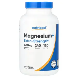 Nutricost Magnesium+, 420 mg, 240 Capsules (210 mg per Capsule)