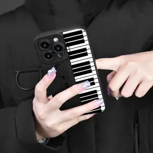 Music Piano Pattern Phone Case, Anti-drop Phone Protective Cover, Phone Accessory Compatible with iPhone 14 13 12 11 XS XR X Plus Pro Max