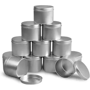 Candle Tin 8oz, Candle Containers for Candle, 12 Piece