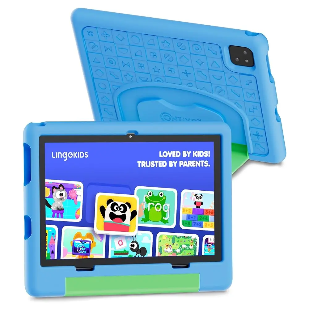 Contixo A10 Kids Tablet 10.1" HD Android 15 with Parental Controls 4+64GB for Ages 3-12