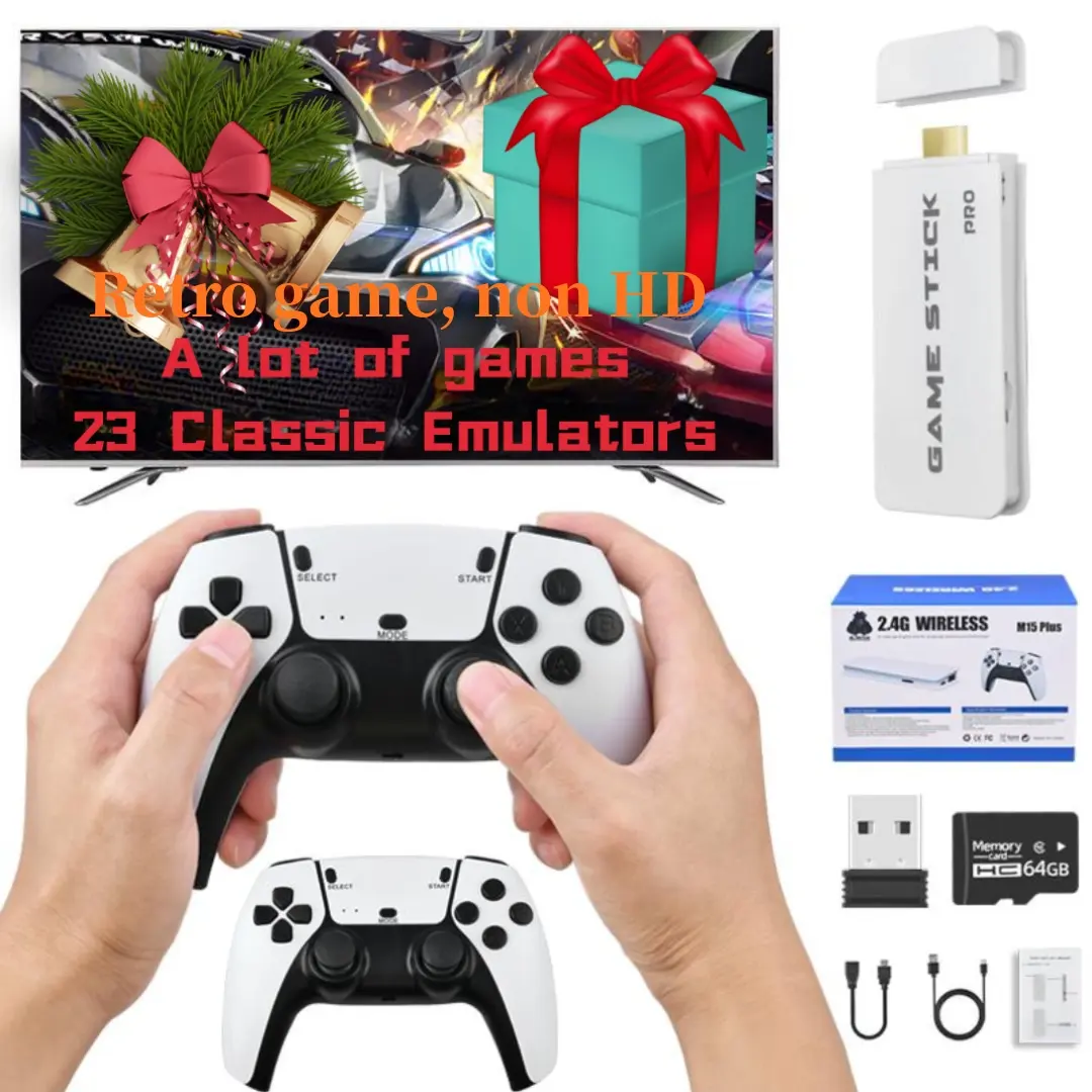Novo Stick De Jogo M15 PLUS Console De Vídeo Game 4K Retro Jogos
