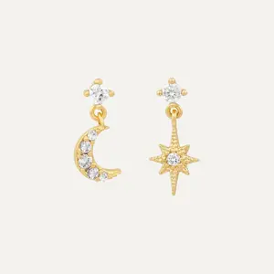 Moon-Star Earring