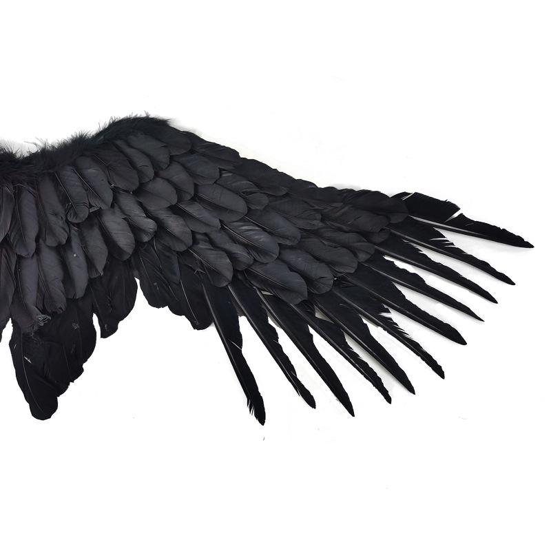 Angel Wings White Feather Swallow-Shaped for Adult Children Halloween Props Bride Flower Girl Costume Party Accessories