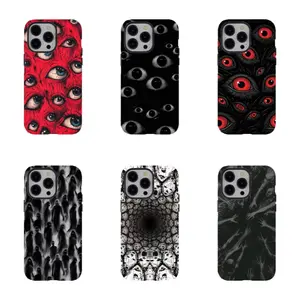 Eerie All-Seeing Eyes Phone Case | Dark Surrealist Aesthetic,PBT+TPU Dual - Layer Drop - Resistant Case for iPhone 17/16/15/14/13/12/11 ProMax Plus for Samsung phones,an excellent gift for friend or fans.