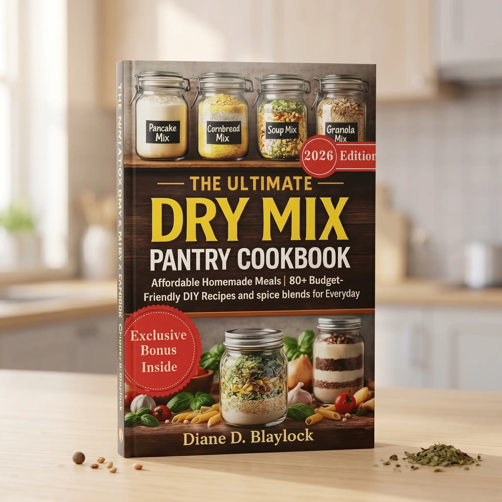 Dry Mix Pantry Cookbook: 80+ Homemade Make-Ahead Mixes, Shelf-Stable Pantry Staples, Instant Meal Bases, Baking Mixes, Seasoning Blends & Budget-Friendly Recipes for Everyday Cooking