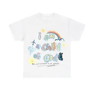 I Am A Child Of God Christian T-Shirt, Faith Based Bible Verse Graphic Tee, Religious Inspirational Shirt, Jesus Gospel Vintage Aesthetic Top, Spiritual Gift For Men Women