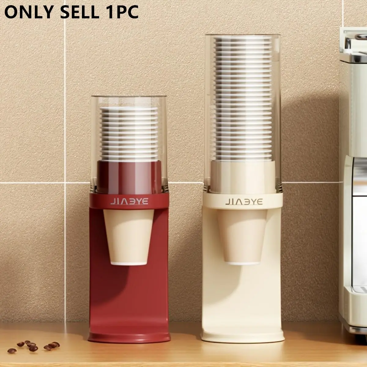 Desktop Paper Cup Organizer | Countertop Design Disposable Cup Holder, Coffee Cup Dispenser and Drinking Cup Storage Rack for Home, Office and Beverage Station, Efficient Cup Storage