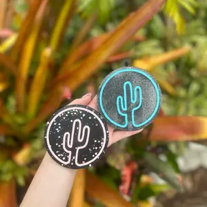 Cactus Round Car Freshie
