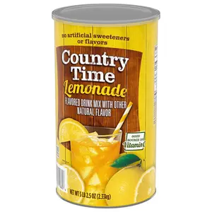 Country Time Powdered Lemonade Drink Mix, 82.5 oz – Classic Refreshing Lemonade Powdered Drink Mix, Easy-to-Make Summer Beverage, Family Size Resealable Canister