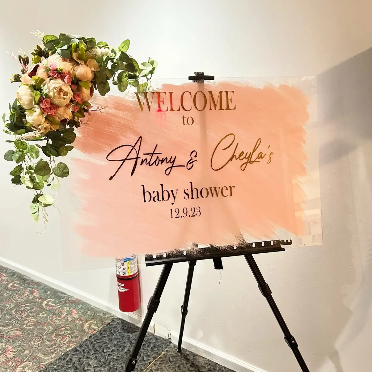 Acrylic Welcome Sign Decor