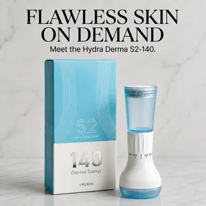S2-140 Refillable Serum Applicator Tool, Adjustable Cosmetic Stamp for Face, Scalp & Beard Care Routine