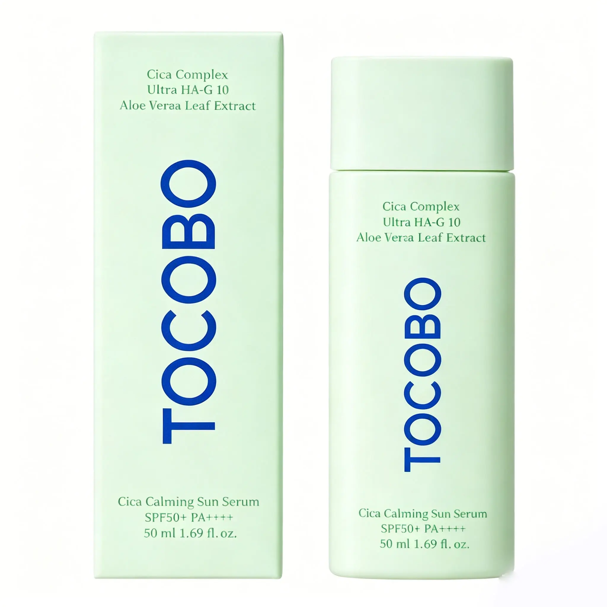 TOCOBO Cica Calming Sun Serum SPF50 PA++++ 50 ml 1.69 fl. oz Lightweight Aloe Sensitive Sunscreen