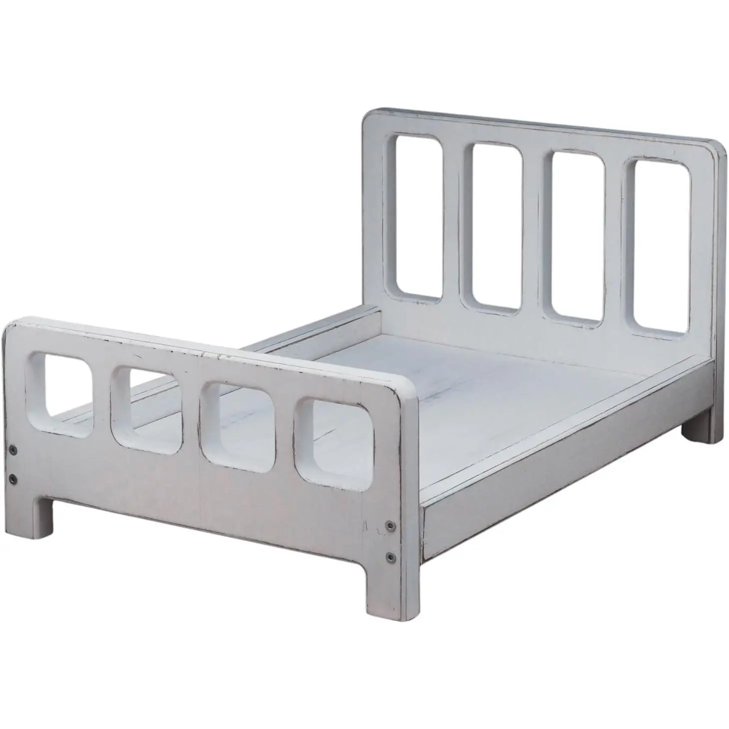 Newborn Photography Props Bed Prop White – Mini Wooden Baby Photography Bed for Newborn Photoshoots, Clean Classic Posing Prop for Studio or Home Sessions