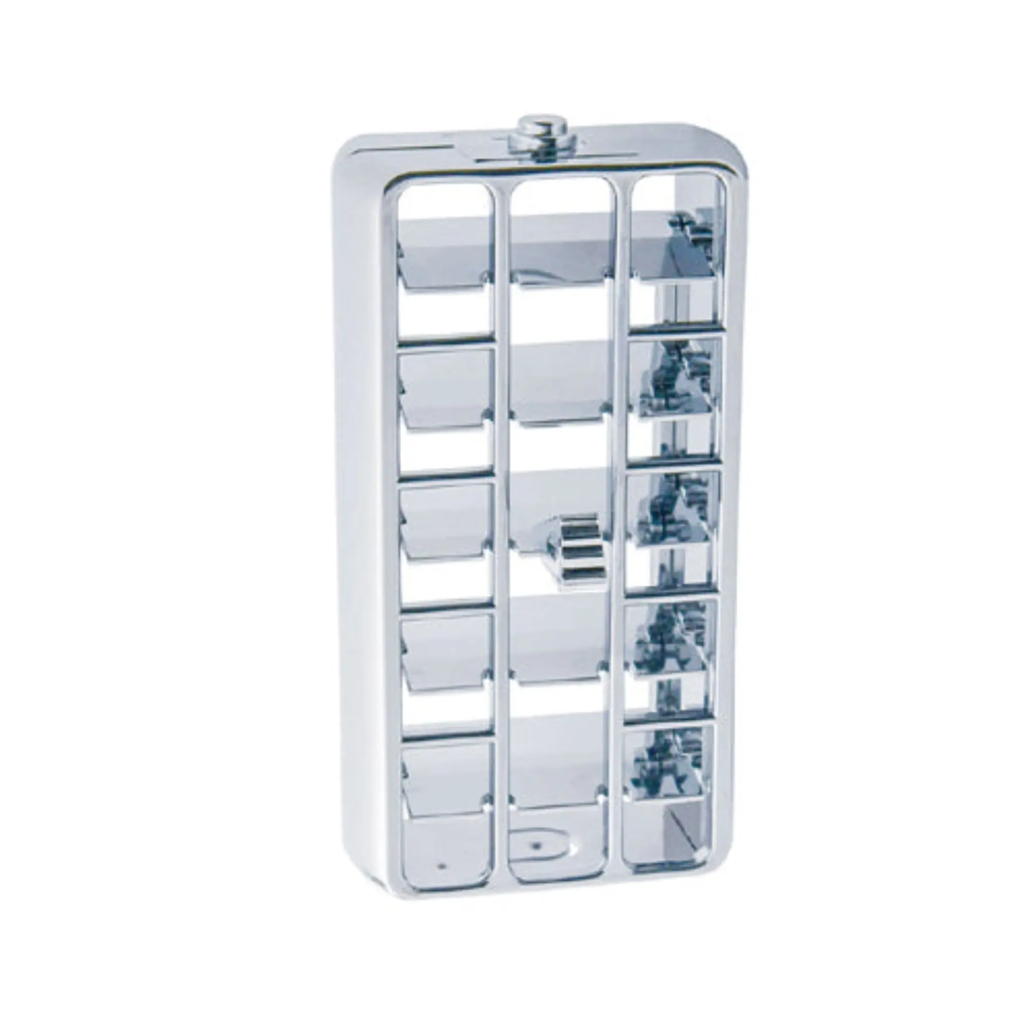 United Pacific Chrome Durable Injection-Molded Plastic Center A/C Vent - Airflow Control, Dashboard Installation, Direct Replacement for Peterbilt 2001-2005