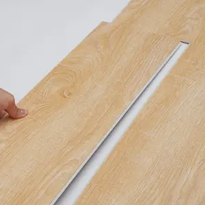 VEVOR Interlocking Vinyl Floor Tiles 48 x 7.3 inch, TikTokShopBlackFriday, 10 Tiles 5.5mm Thick Snap Together, Natural Wood Grain DIY Flooring for Kitchen, Dining Room, Bedrooms & Bathrooms, Easy for Home Decor