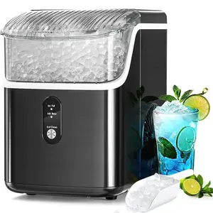 Antarctic Star Nugget Ice Maker with Soft Chewable Pellet Ice 34lbs/24H - Black