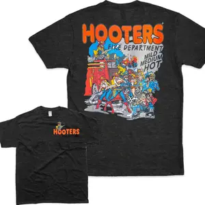 Hooters Fire Department T-shirt, unisex T-shirt