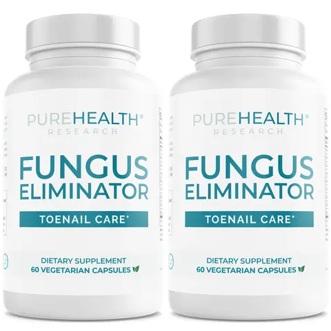 PureHealth Research Fungus Eliminator Supplement (2 Pack) - Internal Toenail Fungus Support, 9-Ingredient Synergistic Botanical Blend
