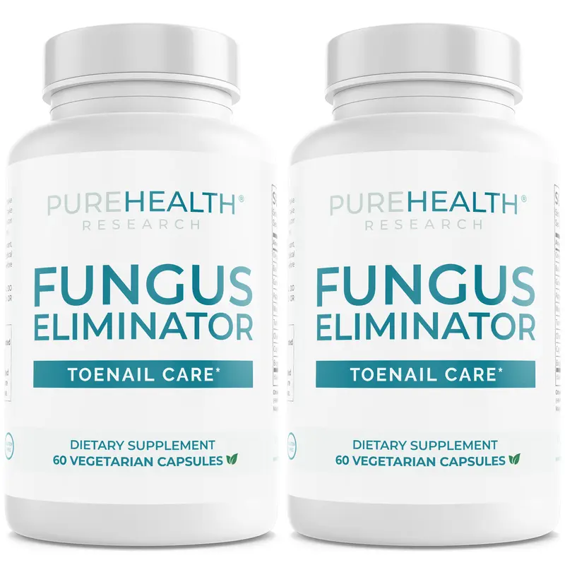 PureHealth Research Fungus Eliminator Supplement (2 Pack) - Internal Toenail Fungus Support, 9-Ingredient Synergistic Botanical Blend