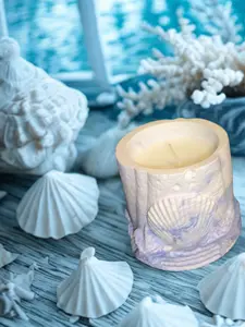 Seashell Cup Candle