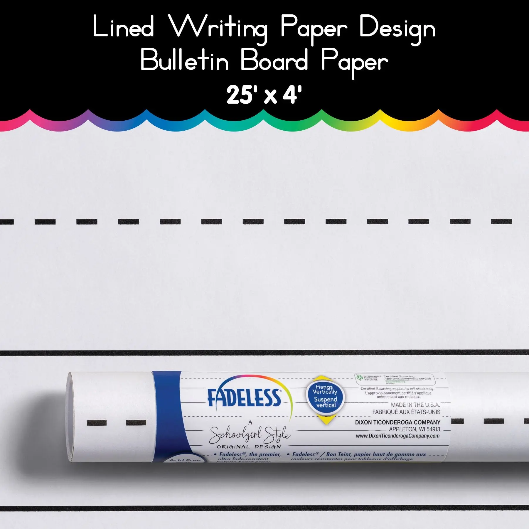 Lined Writing Paper Design Bulletin Board Paper