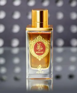 Ayat Perfumes Medad Eau de Parfum 100ml - Dubai Fragrance with Peach Orange Blossom Cinnamon Notes - Halal Perfume for Men and Women - Long-Lasting & Affordable Elegance