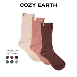 Plush Lounge Calf Socks | Unisex, Ribbed Design, Cozy Softness, Awarded Oprah's Favorite Things 2021, Comfortable Fit