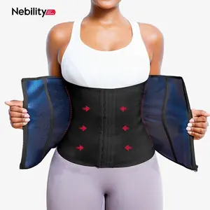 【LIVE】Nebility Women's Sauna Suit Waist Trainer Corset Tummy Wrap Workout Sweat Belt Shapewear Compression for Fitness #Summervibes