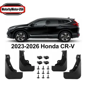 OE Style Rubber Mud Flap Set for 2023-2026 Honda CR-V, 4-Pcs Automotive Car Accessories Front & Rear Splash Guards, Pocket Rivet Design, Precision Drill Fit, All-Weather, Easy-Clean Exterior Protection