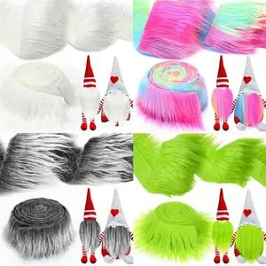 Faux Fur Trim Strip, Pre-Cut Fluffy Craft Material for Dwarf Beards, Role-Playing Costumes, DIY Skirt Edging, Home Decor Sewing, Versatile Uses