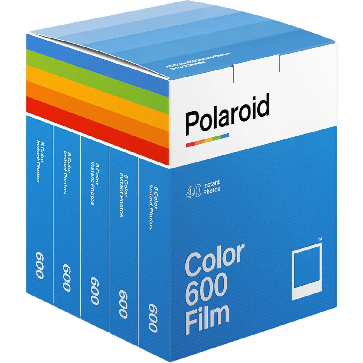 Polaroid Color 600 Instant Print Photo Film for Camera, 5-Pack, 40 Exposures, Accessories