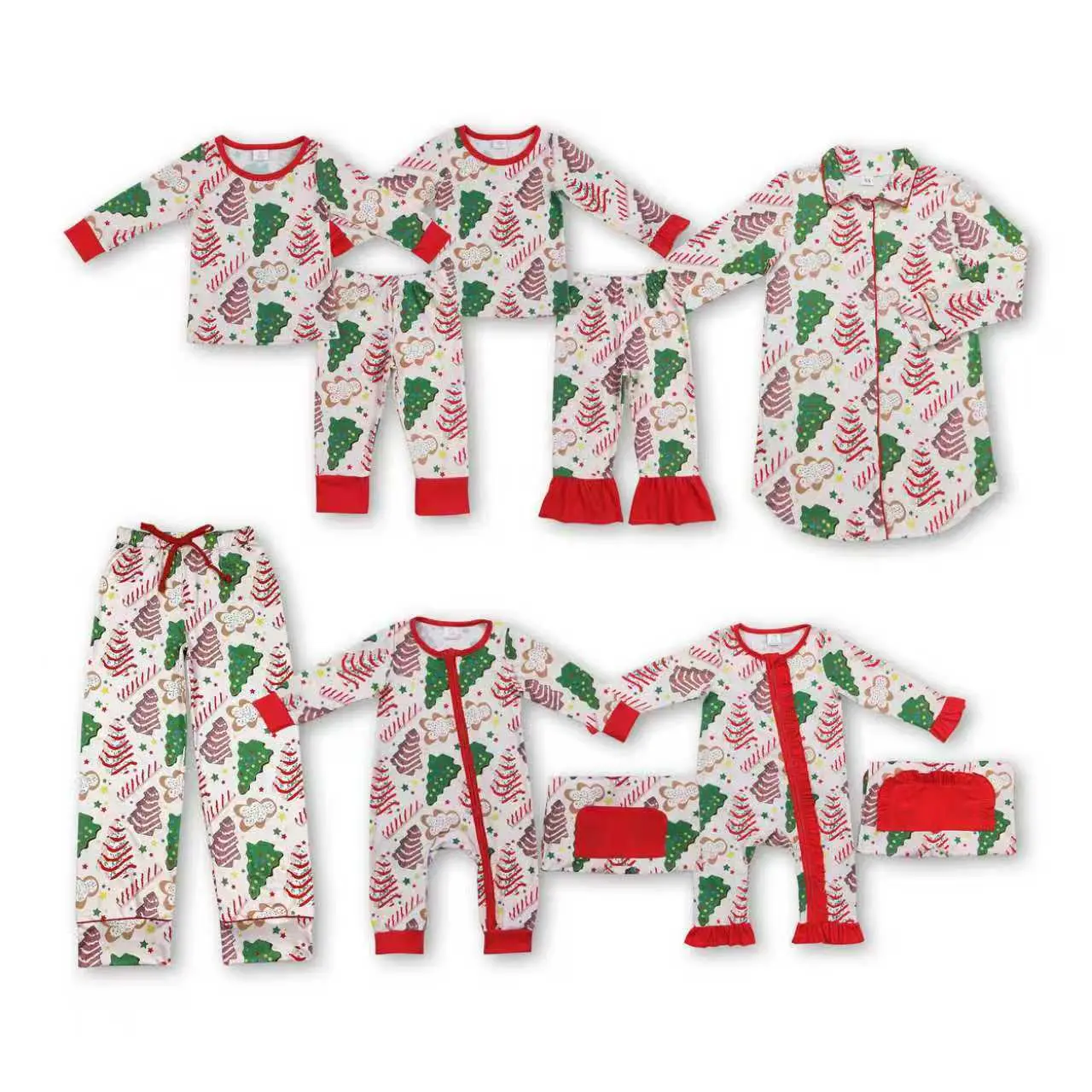 Family Christmas Clothing Red Santa Christmas Sleep Wear Christmas Gift