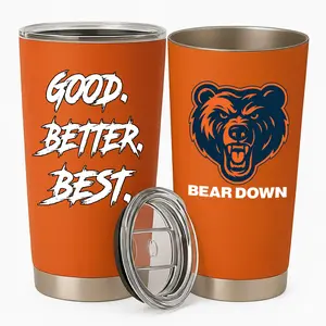 BNB [Football Gift] Good Better Best Tumbler 20oz/30oz,  Chicago Tumbler, Chicago Cup,Gift for Fans, Fan Gifts, Friends and Family, Coworker Gift, Travel Mug, Insulated Water Bottle Drinkware