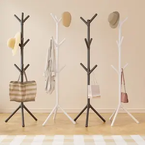 Floor-Standing Clothing Rack, Freestanding Coat Rack, Independent Coat Hanger, Hat Bag Tie Storage Organizer, Space-Saving Home Organization Solution