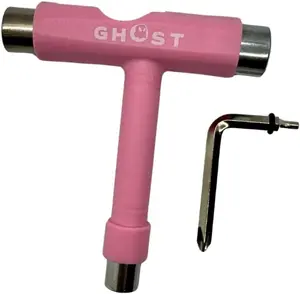 GHOST BOARDS Skate Tool All-in-One, Multi-Function Portable Skateboard T Tools Accessory - T-Type Allen and L-Type Phillips Head Wrench Screwdriver