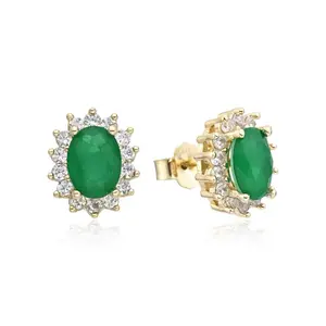 Gems Crown Stud Earrings