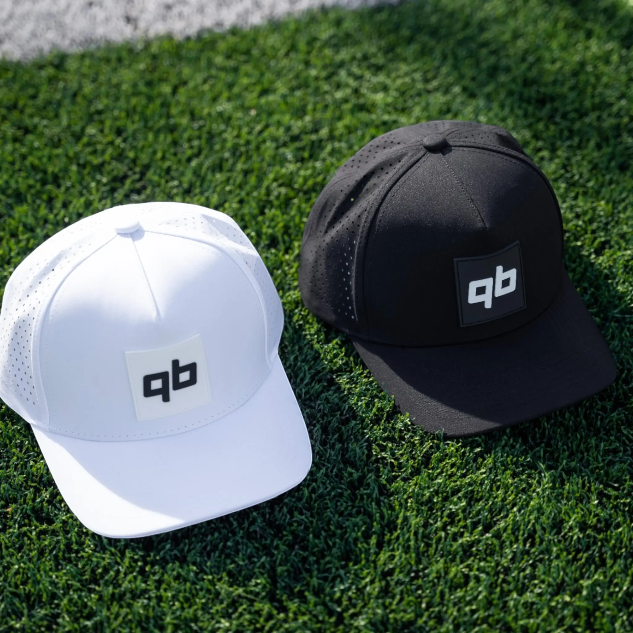 QB Training Hat - White and Black Options Available for QB Brand Apparel