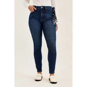 Judy Blue High Waist Tummy Control Sienna Bandana Skinny Denim Jeans 881156