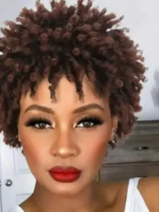 Short Dreadlock Wig for Women and Men, Afro Faux Locs Dreads Wig, Heat Resistant Short Braided Wigs, Curly Hair, Synthetic Machine Wigs, All Seasons, Synthetic Material Wigs