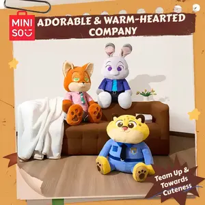 Disney Zootopia Plush 24" - Sitting Plush Toy of Nick Wilde, Judy Hopps, Goofy, and Clawhauser – Soft & Cuddly Huggable Versatile Napping Pillow Holiday Christmas Gift for Kids Her Girlfriends Students Teens Valentine Gift for Girlfriends