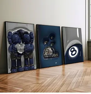 Cool Wall Art Set,, 3D Wall Art Bundle,   Trendy Wall Art Poster