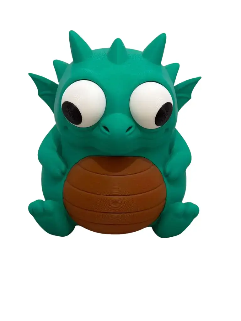 Green baby dragon Piggy Bank