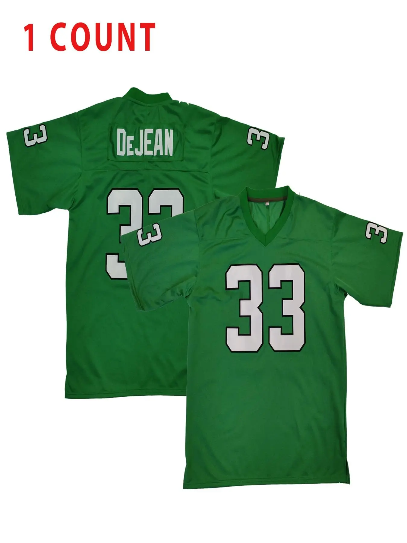 Men's Embroidery Number 33 Short Football Jerseys, Casual Breathable Quick Drying Football Top, Athletic Top, Loose Sportswear for Outdoor Sports, Jersey Shirts