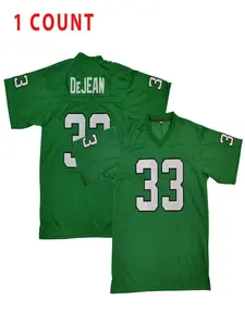 Men's Embroidery Number 33 Football Jersey, Casual Breathable Quick Drying Football Top, Loose Sportswear for Outdoor Sports, Jersey Shirts