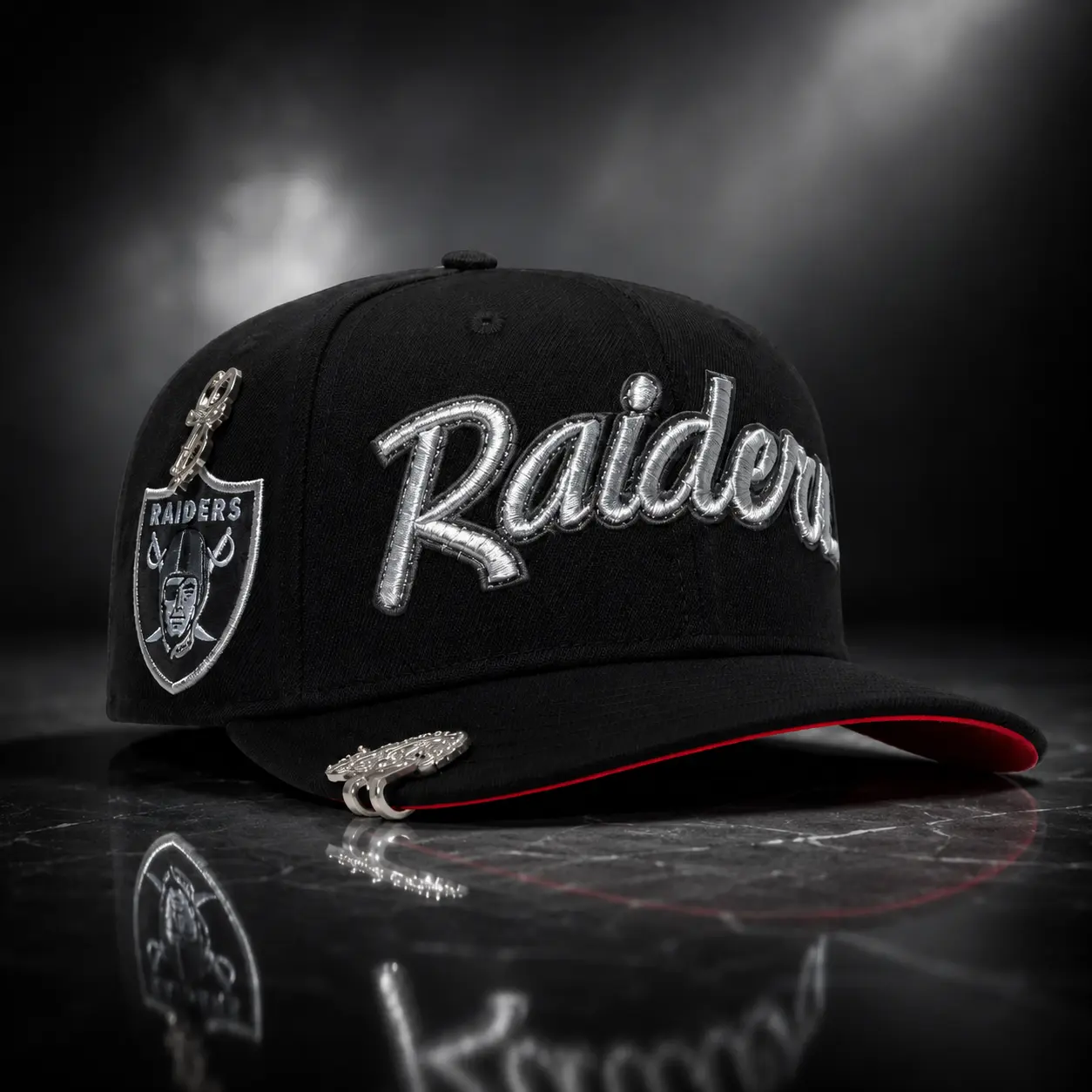 New Era 9FORTY Raiders Visor Collection – 9FORTY Adjustable / 59FIFTY Fitted Hat, Curved Brim Design, Baseball Caps for Men and Women, Unisex Streetwear Hats, Premium Baseball Style, Collector's Edition, Embroidered Outdoor Golf Hat
