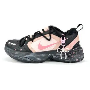 Nike Air Monarch 4 Custom Hand-Painted Splatter Low-Top Lifestyle Sneakers - Men's/Women's House White Official Maison Mihara Shoes